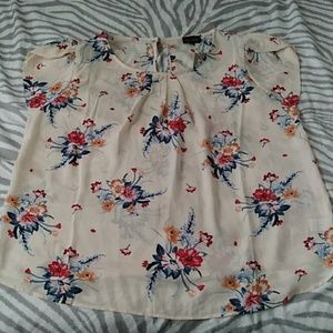 Floral Cap sleeve Top